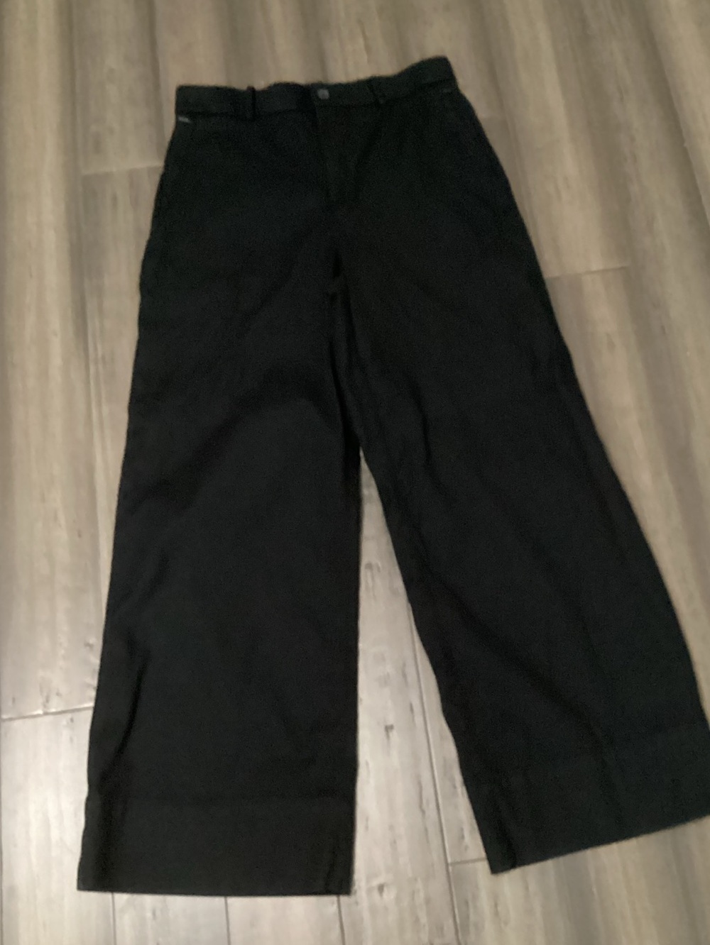 SPANX The Perfect Pant Womens XL Tall Black Wide-Leg Dress Pants High Rise 31”